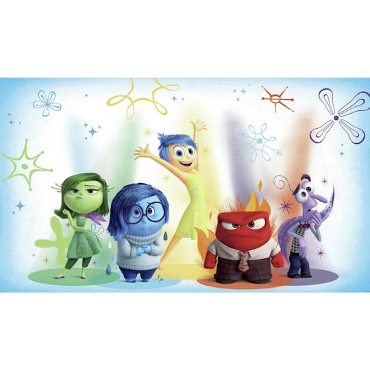 Inside Out XL Chair Rail Prepasted Mural